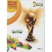 FIFA WORLD CUP BRASIL 2014 - OFFICIAL MATCH PROGRAMME