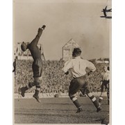 WALES V ENGLAND 1936 FOOTBALL PHOTOGRAPH - FIRST WELSH VICTORY OF ENGLAND IN WALES SINCE 1882
