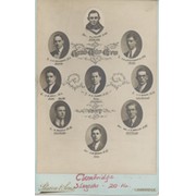 CAMBRIDGE UNIVERSITY CREW 1927 CABINET PHOTOGRAPH