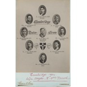 CAMBRIDGE UNIVERSITY CREW 1934 CABINET PHOTOGRAPH