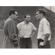 MATTHEWS, BENTLEY & WINTERBOTTOM (ENGLAND) 1954 FOOTBALL PHOTOGRAPH