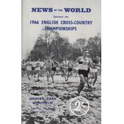 ENGLISH CROSS-COUNTRY CHAMPIONSHIPS 1966 ATHLETICS PROGRAMME