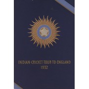 INDIAN CRICKET TOUR TO ENGLAND 1932 BROCHURE