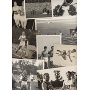EUROPEAN  ATHLETICS  CHAMPIONSHIPS 1954 (BERN) COLLECTION OF PHOTOGRAPHS (X 59)