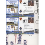 PORTSMOUTH FOOTBALL CLUB FIRST DAY COVERS (X5)