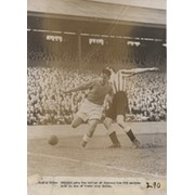 BARNSLEY V NEWCASTLE UNITED 1945-46 FOOTBALL PHOTOGRAPH - GEORGE ROBLEDO