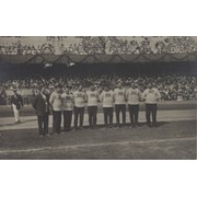 STOCKHOLM OLYMPICS 1912 POSTCARD - ENGLISH TUG OF WAR TEAM