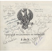 FRANKFURT V LONDON 1952 BOXING AUTOGRAPHS - INCLUDING YOUNG HENRY COOPER