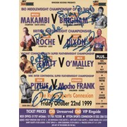 BOXING FLYER FOR BOUTS AT RYTON SPORTS CONNEXION 1999 - MULTI SIGNED
