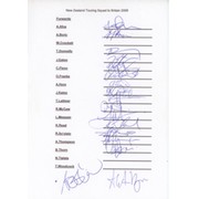 NEW ZEALAND 2009 (TOUR TO EUROPE) RUGBY UNION AUTOGRAPHS