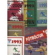 FOROYSKUR FOTBOLTUR (FAROESE FOOTBALL) - A COLLECTION OF 6 ASSORTED ANNUALS FROM THE FAROE ISLANDS, 1992 TO 2009