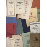 RUGBY UNION CLUB FIXTURES CARDS 1946 ONWARDS (X40)