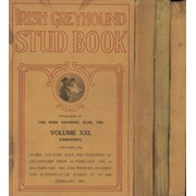 IRISH GREYHOUND STUD BOOK 1943-46 (20 VOLUMES)