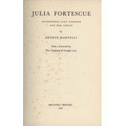 JULIA FORTESCUE AND HER CIRCLE