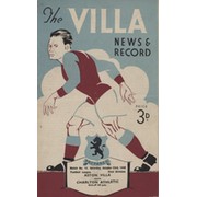 ASTON VILLA V CHARLTON ATHLETIC 1948-49 FOOTBALL PROGRAMME