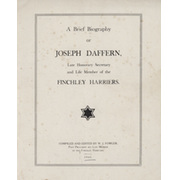 A BRIEF BIOGRAPHY OF JOSEPH DAFFERN (FINCHLEY HARRIERS)