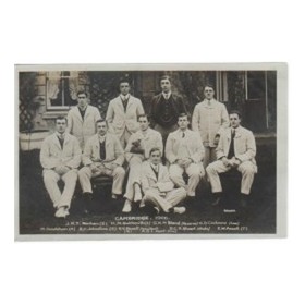 CAMBRIDGE UNIVERSITY 1906 ROWING POSTCARD