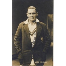 ALBERT WENSLEY (SUSSEX) SIGNED CRICKET POSTCARD