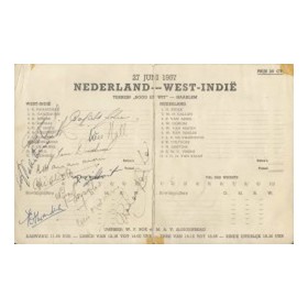 NETHERLANDS V WEST INDIES 1957
