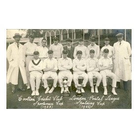 CARLTON CRICKET CLUB 1923 CRICKET POSTCARD