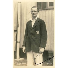CHARLES HAROLD KNOTT (KENT) SIGNED CRICKET POSTCARD