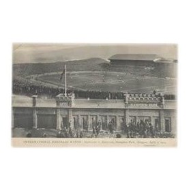 SCOTLAND V ENGLAND 1910 FOOTBALL POSTCARD