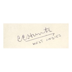 CONRAD HUNTE CRICKET AUTOGRAPH