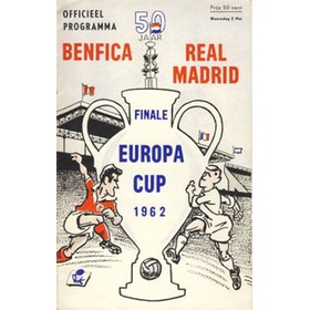 BENFICA V REAL MADRID 1962 (EUROPEAN CUP FINAL) FOOTBALL PROGRAMME