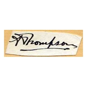 ALEXANDER RICHARD THOMPSON CRICKET AUTOGRAPH