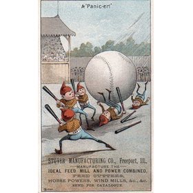 BASEBALL ADVERTISING CARD 