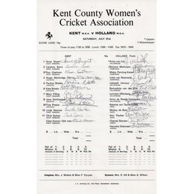 KENT WCA V HOLLAND WCA 1982 (WOMEN