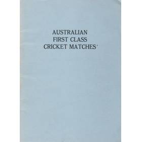 AUSTRALIAN FIRST CLASS CRICKET MATCHES