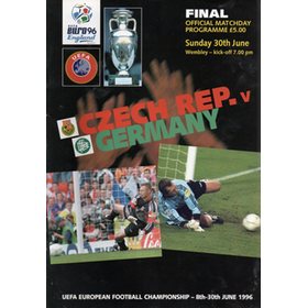 CZECH REPUBLIC V GERMANY 1996 (EURO 96 FINAL)  FOOTBALL PROGRAMME