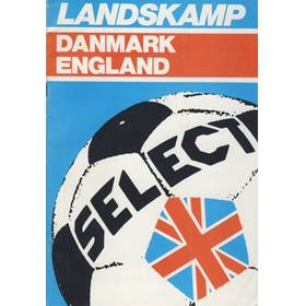 DENMARK V ENGLAND 1978 FOOTBALL PROGRAMME