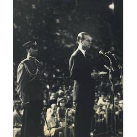 PRINCE PHILIP OPENING THE 1966 COMMONWEALTH GAMES (KINGSTON, JAMAICA)
