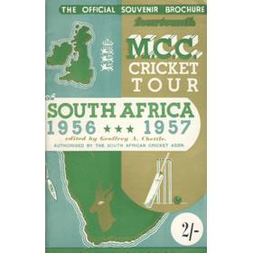 CRICKETERS FROM ENGLAND: OFFICIAL SOUVENIR BROCHURE FOR THE 1956-7 M.C.C. TOUR OF SOUTH AFRICA