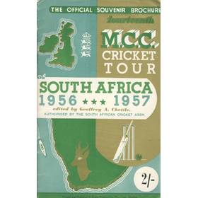 CRICKETERS FROM ENGLAND: OFFICIAL SOUVENIR BROCHURE FOR THE 1956-7 M.C.C. TOUR OF SOUTH AFRICA