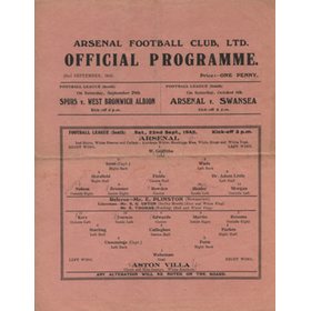 ARSENAL V ASTON VILLA 1945-46