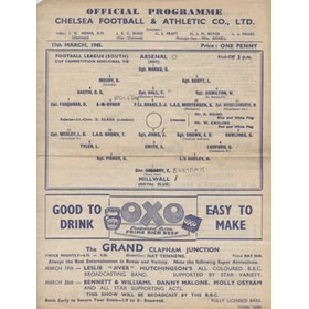 ARSENAL V MILLWALL 1944-45 (CUP SEMI-FINAL) FOOTBALL PROGRAMME