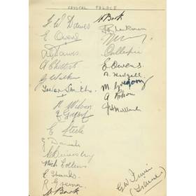 CRYSTAL PALACE & READING FOOTBALL CLUBS (WARTIME) SIGNED ALBUM PAGE