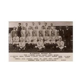 BLACKBURN ROVERS 1908 FOOTBALL POSTCARD