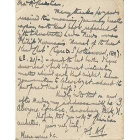 F.S. ASHLEY-COOPER 1902 CRICKET LETTER
