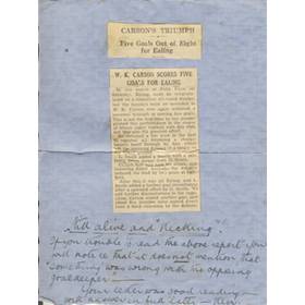 KEN CARSON (SCORING 5 GOALS FOR EALING V CROUCH END)