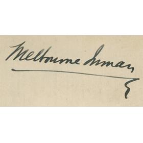 MELBOURNE INMAN BILLIARDS AUTOGRAPH 