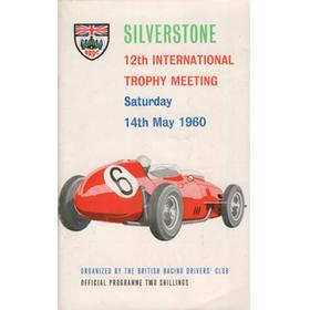 BRDC INTERNATIONAL TROPHY MEETING 1960 MOTOR RACING PROGRAMME