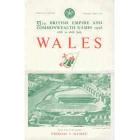 COMMONWEALTH GAMES CARDIFF 1958 PUBLICITY LEAFLET