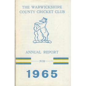 WARWICKSHIRE COUNTY CRICKET CLUB ANNUAL REPORT 1965