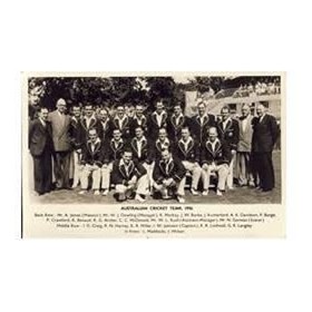 AUSTRALIA 1956 CRICKET POSTCARD