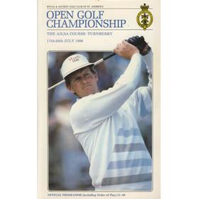OPEN GOLF CHAMPIONSHIP 1986 (TURNBERRY) PROGRAMME
