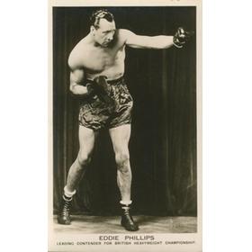 EDDIE PHILLIPS (GREAT BRITAIN)  BOXING POSTCARD 